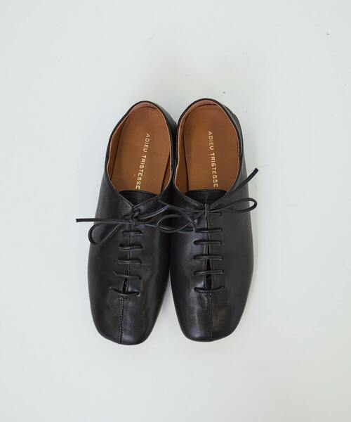 ADIEU TRISTESSE（アデュートリステス）の「レースアップバブーシュ（その他シューズ・レディース・グレイッシュベージュ/ゴールド/ブラック・S/M/L）」の11枚目の写真