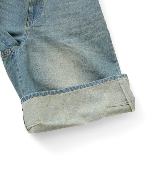 GLAZOS（グラソス）の「【大人向けサイズあり】【GLSW.】デニム・ワイドバギーショーツ（デニムパンツ・キッズ・ブルー/ブラック・M/L/LL/S）」の13枚目の写真