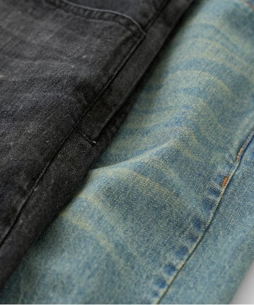 GLAZOS（グラソス）の「【大人向けサイズあり】【GLSW.】デニム・ワイドバギーショーツ（デニムパンツ・キッズ・ブルー/ブラック・M/L/LL/S）」の15枚目の写真