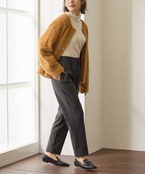Tuche(トゥシェ)の「Tuche/トゥシェ ソフトタッチパンツ テーパード 裏起毛(その他パンツ・レディース・ブラック/チャコールグレー/ダークネイビー/グレー系その他・MEDIUM/LARGE)」の6枚目の写真