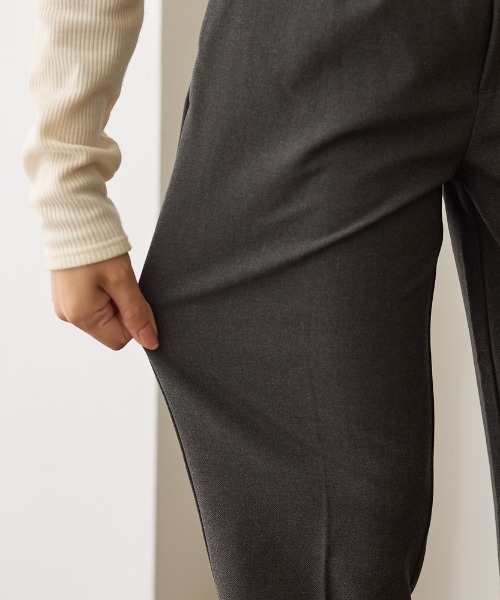 Tuche(トゥシェ)の「Tuche/トゥシェ ソフトタッチパンツ テーパード 裏起毛(その他パンツ・レディース・ブラック/チャコールグレー/ダークネイビー/グレー系その他・MEDIUM/LARGE)」の14枚目の写真