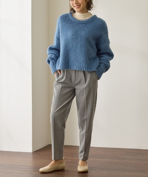 Tuche(トゥシェ)の「Tuche/トゥシェ ソフトタッチパンツ テーパード 裏起毛(その他パンツ・レディース・ブラック/チャコールグレー/ダークネイビー/グレー系その他・MEDIUM/LARGE)」の16枚目の写真