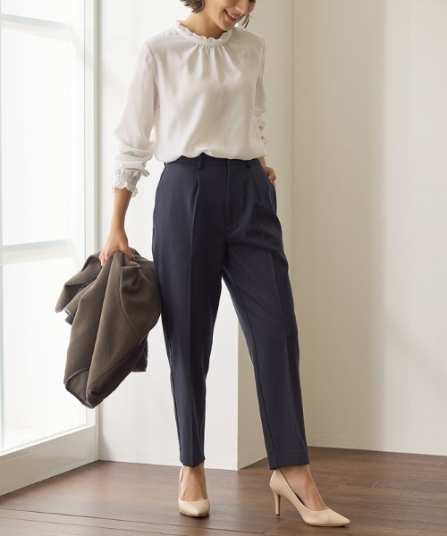 Tuche(トゥシェ)の「Tuche/トゥシェ ソフトタッチパンツ テーパード 裏起毛(その他パンツ・レディース・ブラック/チャコールグレー/ダークネイビー/グレー系その他・MEDIUM/LARGE)」の20枚目の写真