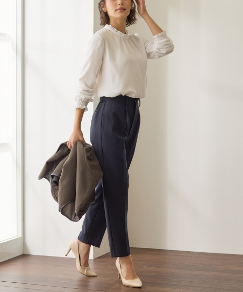 Tuche(トゥシェ)の「Tuche/トゥシェ ソフトタッチパンツ テーパード 裏起毛(その他パンツ・レディース・ブラック/チャコールグレー/ダークネイビー/グレー系その他・MEDIUM/LARGE)」の19枚目の写真