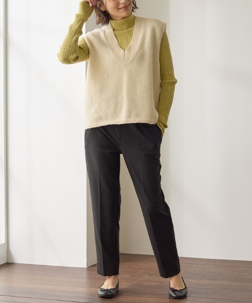 Tuche(トゥシェ)の「Tuche/トゥシェ ソフトタッチパンツ テーパード 裏起毛(その他パンツ・レディース・ブラック/チャコールグレー/ダークネイビー/グレー系その他・MEDIUM/LARGE)」の22枚目の写真