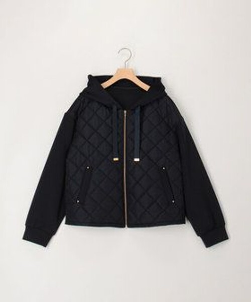 MICO COULIER（ミコクリエ）の「ZIPフリルパーカー（ブルゾン・レディース・ネイビー/ベージュ・38）」の9枚目の写真