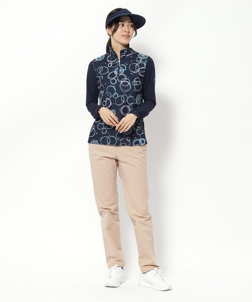 adabat（アダバット）の「撥水加工 ストレッチリンクルストレートパンツ（その他パンツ・レディース・ライトベージュ/ネイビー・42/40/38/36）」の5枚目の写真