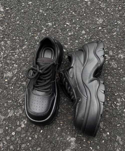 WESTBOY(ウエストボーイ)の「厚底 レザースニーカー WO25S5SH01【WB ORIGINALS】(スニーカー・メンズ・ブラック・42/43/44/45)」の8枚目の写真
