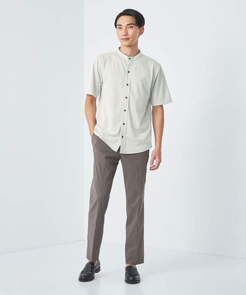 BROOKS BROTHERS(ブルックスブラザーズ)の「【別注】<Brooks Brothers>GLR カノコ バンドカラー 半袖 シャツ(シャツ/ブラウス・メンズ・ライトグレー/コバルトブルー/ブラック・M/L)」の8枚目の写真