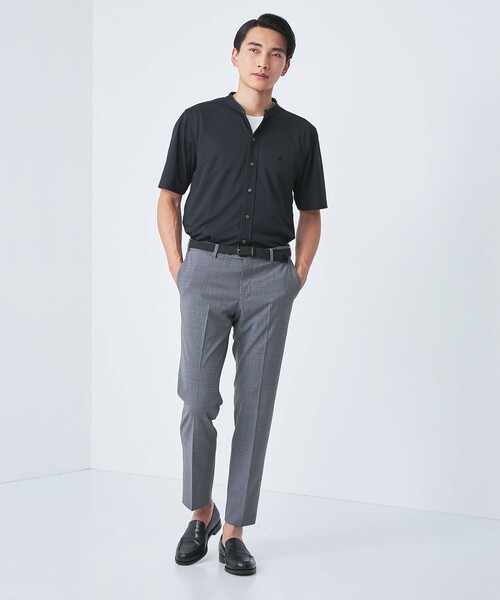 BROOKS BROTHERS(ブルックスブラザーズ)の「【別注】<Brooks Brothers>GLR カノコ バンドカラー 半袖 シャツ(シャツ/ブラウス・メンズ・ライトグレー/コバルトブルー/ブラック・M/L)」の9枚目の写真