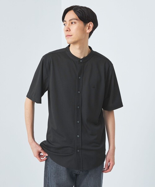 BROOKS BROTHERS(ブルックスブラザーズ)の「【別注】<Brooks Brothers>GLR カノコ バンドカラー 半袖 シャツ(シャツ/ブラウス・メンズ・ライトグレー/コバルトブルー/ブラック・M/L)」の10枚目の写真