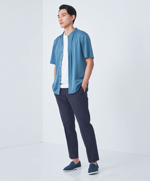 BROOKS BROTHERS(ブルックスブラザーズ)の「【別注】<Brooks Brothers>GLR カノコ バンドカラー 半袖 シャツ(シャツ/ブラウス・メンズ・ライトグレー/コバルトブルー/ブラック・M/L)」の12枚目の写真