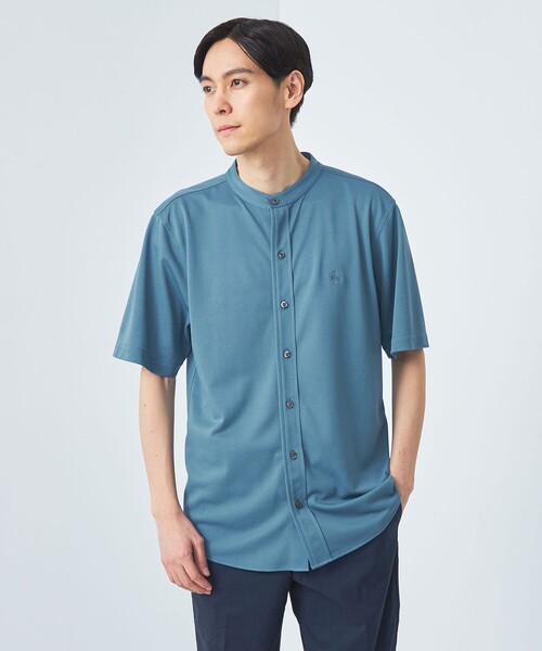 BROOKS BROTHERS(ブルックスブラザーズ)の「【別注】<Brooks Brothers>GLR カノコ バンドカラー 半袖 シャツ(シャツ/ブラウス・メンズ・ライトグレー/コバルトブルー/ブラック・M/L)」の15枚目の写真