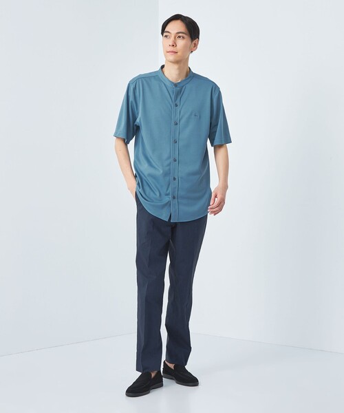 BROOKS BROTHERS(ブルックスブラザーズ)の「【別注】<Brooks Brothers>GLR カノコ バンドカラー 半袖 シャツ(シャツ/ブラウス・メンズ・ライトグレー/コバルトブルー/ブラック・M/L)」の16枚目の写真