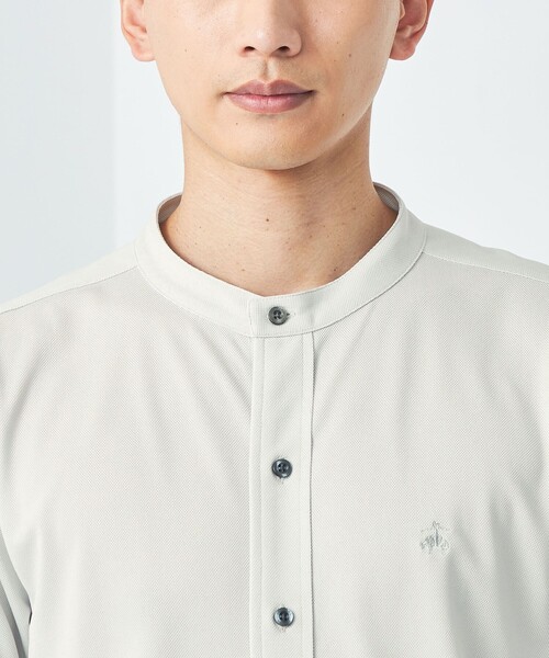 BROOKS BROTHERS(ブルックスブラザーズ)の「【別注】<Brooks Brothers>GLR カノコ バンドカラー 半袖 シャツ(シャツ/ブラウス・メンズ・ライトグレー/コバルトブルー/ブラック・M/L)」の19枚目の写真