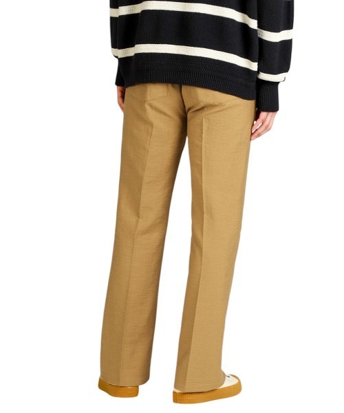 BALLAST ARK（バラストアーク）の「BALLAST ARK / バラストアーク：TRIPLE CROSS FLARE PANTS：BA11-P001[AST]（スラックス・メンズ・ブラック/キャメル・M/L）」の13枚目の写真