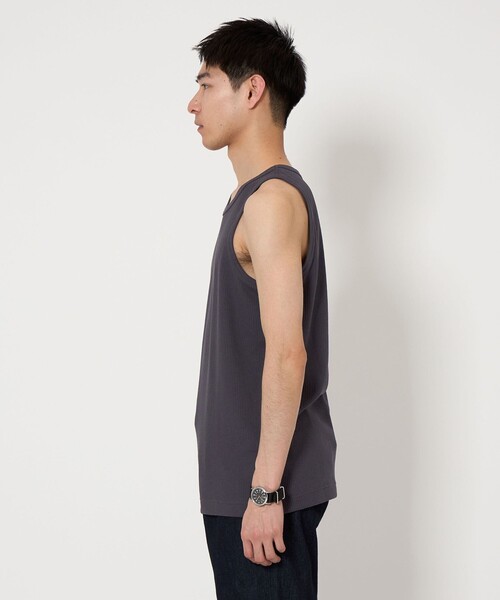 WIND AND SEA ワッフルタンクトップ M LÝFT × WIND AND SEA Stretch Loose Fit Tanktop - Black