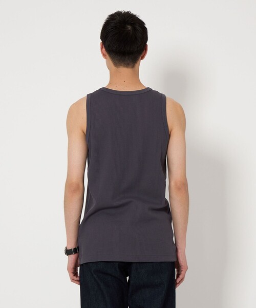 green label relaxing（グリーンレーベルリラクシング）の「ドライ ワッフル タンクトップ -吸水速乾-（タンクトップ・メンズ・ダークグレー/ライトグレー/ホワイト・M/L/S/XL）」の18枚目の写真