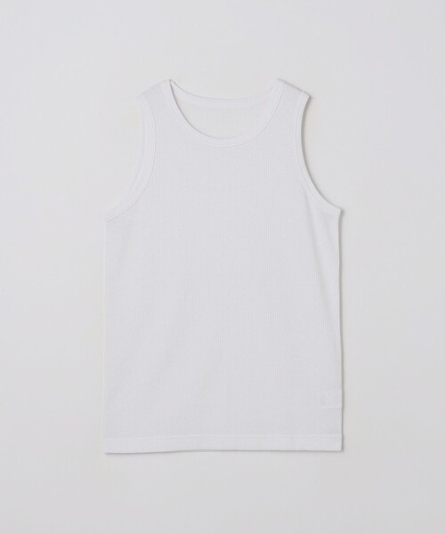 green label relaxing（グリーンレーベルリラクシング）の「ドライ ワッフル タンクトップ -吸水速乾-（タンクトップ・メンズ・ダークグレー/ライトグレー/ホワイト・M/L/S/XL）」の12枚目の写真