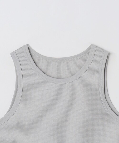 green label relaxing（グリーンレーベルリラクシング）の「ドライ ワッフル タンクトップ -吸水速乾-（タンクトップ・メンズ・ダークグレー/ライトグレー/ホワイト・M/L/S/XL）」の7枚目の写真
