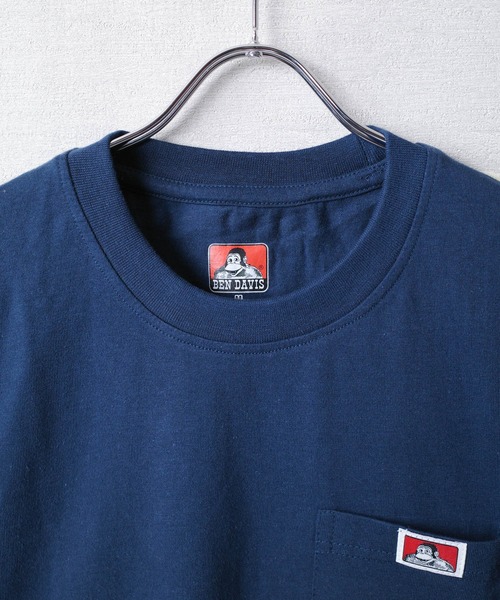 BEN DAVIS(ベンデイビス)の「【T9】【BEN DAVIS / ベンデイビス】HEAVY DUTY SHORT SLEEVE POCKET TEE ヘビー デューティー ショートスリーブ ポケット Tシャツ BEN91(Tシャツ/カットソー・メンズ・オレンジ/ネイビー/オリーブ/ブラック・LARGE/MEDIUM/SMALL/X-LARGE)」の6枚目の写真