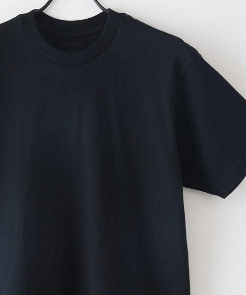 HANES(ヘインズ)の「【HANES/ヘインズ】【7.0oz 超厚手】KURO 先染めブラック クルーネックTシャツ 透けない・タフ(Tシャツ/カットソー・メンズ・ブラック・LARGE/SMALL/MEDIUM/X-LARGE)」の9枚目の写真