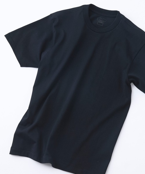 HANES(ヘインズ)の「【HANES/ヘインズ】【7.0oz 超厚手】KURO 先染めブラック クルーネックTシャツ 透けない・タフ(Tシャツ/カットソー・メンズ・ブラック・LARGE/SMALL/MEDIUM/X-LARGE)」の14枚目の写真
