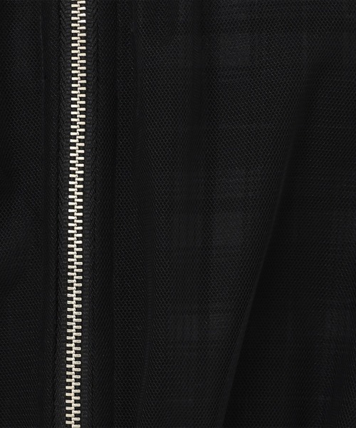 MISCH MASCH（ミッシュマッシュ）の「2025春夏新作 チュール袖リボンブルゾン（ブルゾン・レディース・ブラック/ホワイト・ﾌﾘ-）」の11枚目の写真