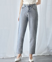 Ampirula（アンピルーラ）の「ハイウエストテーパードデニムパンツ（デニムパンツ）」