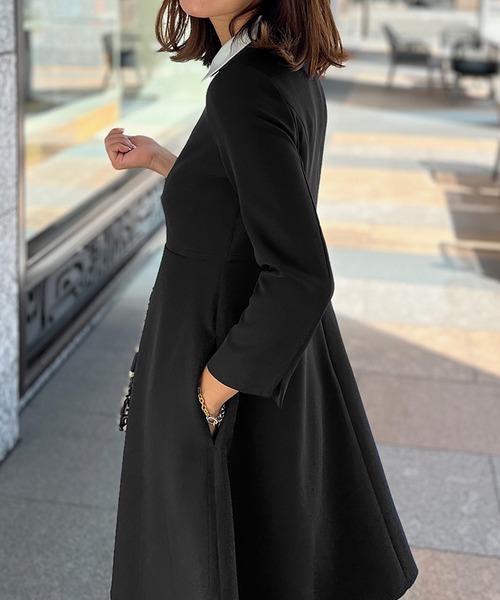 ST.ROONEY(セントルーニー)の「クレリックミニワンピース【低身長・小柄女性向け】(ワンピース・レディース・ブラック・XS)」の11枚目の写真