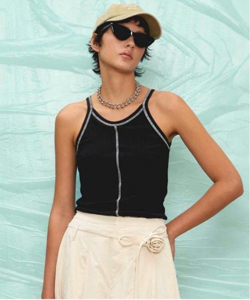 Cup In American Sleeve Tank Top/カップインアメスリタンク