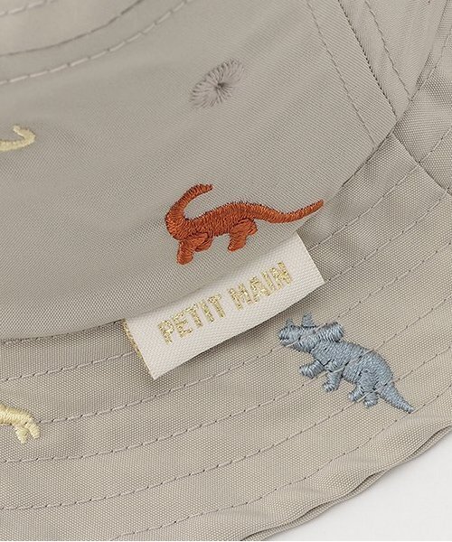 petit main(プティマイン)の「【遮熱】刺しゅうバケットハット(ハット・キッズ・カラフル/ライトピンク/オフホワイト/クリーム/ライトグリーン・48cm/46cm)」の12枚目の写真