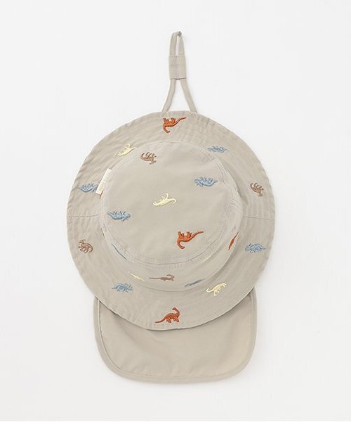 petit main(プティマイン)の「【遮熱】刺しゅうバケットハット(ハット・キッズ・カラフル/ライトピンク/オフホワイト/クリーム/ライトグリーン・48cm/46cm)」の16枚目の写真