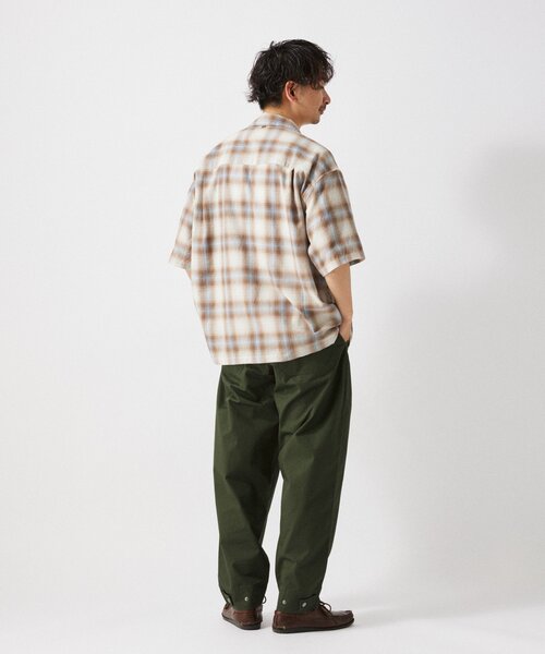 JOURNAL STANDARD relume(ジャーナルスタンダード レリューム)の「T/C ガーゼ オンブレチェック 半袖シャツ(シャツ/ブラウス・メンズ・ネイビー/グレー/サックスブルー/イエロー・MEDIUM/LARGE)」の12枚目の写真