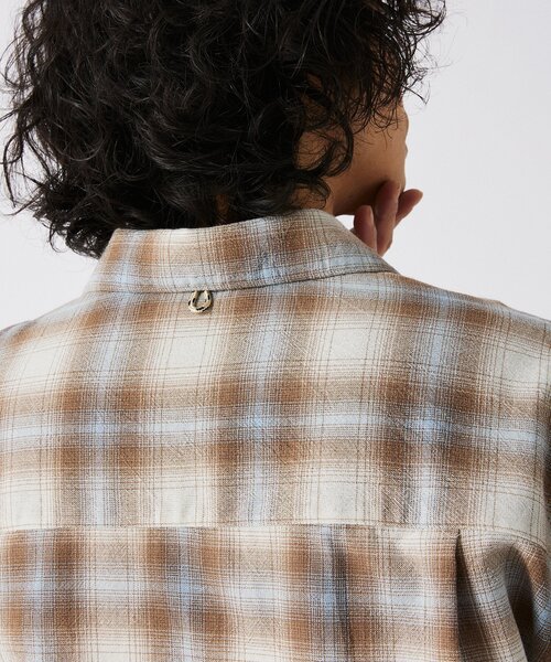 JOURNAL STANDARD relume(ジャーナルスタンダード レリューム)の「T/C ガーゼ オンブレチェック 半袖シャツ(シャツ/ブラウス・メンズ・ネイビー/グレー/サックスブルー/イエロー・MEDIUM/LARGE)」の21枚目の写真