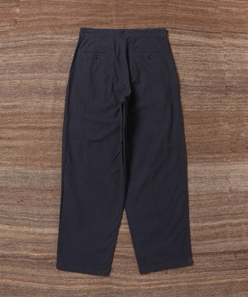 ADAM ET ROPE'（アダムエロペ）の「【WILD LIFE TAILOR】ライトピケ ワイド テーパード スラックス / セットアップ可能（スラックス・メンズ・ネイビー/ブラック系その他3・XL/L/M）」の5枚目の写真