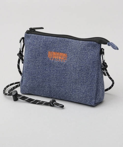 UNIVERSAL OVERALL(ユニバーサルオーバーオール)の「デニム サコッシュ型 ザイルコード ミニショルダーバッグ デルタサコッチ(ショルダーバッグ・メンズ・インディゴブルー/ライトインディゴブルー/ブラック・FREE)」の22枚目の写真
