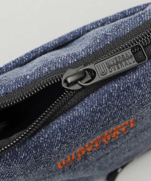 UNIVERSAL OVERALL(ユニバーサルオーバーオール)の「デニム サコッシュ型 ザイルコード ミニショルダーバッグ デルタサコッチ(ショルダーバッグ・メンズ・インディゴブルー/ライトインディゴブルー/ブラック・FREE)」の6枚目の写真