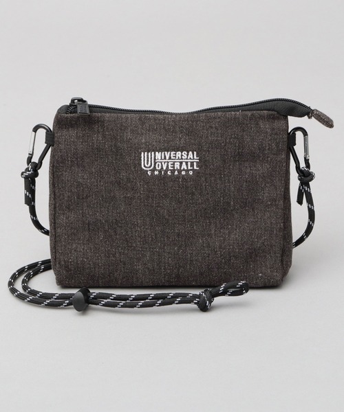 UNIVERSAL OVERALL(ユニバーサルオーバーオール)の「デニム サコッシュ型 ザイルコード ミニショルダーバッグ デルタサコッチ(ショルダーバッグ・メンズ・インディゴブルー/ライトインディゴブルー/ブラック・FREE)」の11枚目の写真
