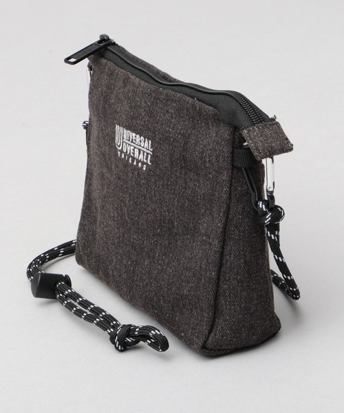 UNIVERSAL OVERALL(ユニバーサルオーバーオール)の「デニム サコッシュ型 ザイルコード ミニショルダーバッグ デルタサコッチ(ショルダーバッグ・メンズ・インディゴブルー/ライトインディゴブルー/ブラック・FREE)」の12枚目の写真