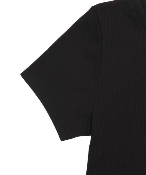 WEGO（ウィゴー）の「WEGO/コンパクトリブT（Tシャツ/カットソー・レディース・ブラック/オフホワイト/レッド・MEDIUM/SMALL）」の13枚目の写真