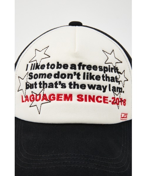 LAGUA GEM(ラグアジェム)の「LETTERING COTTON キャップ(キャップ・レディース・ブラック/カーキ・FREE)」の10枚目の写真