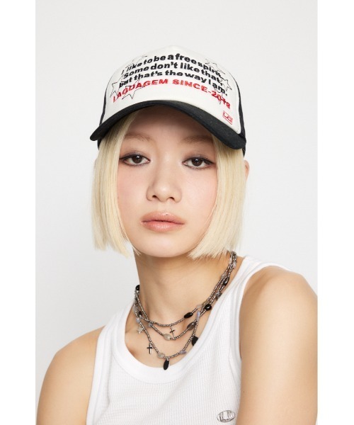 LAGUA GEM(ラグアジェム)の「LETTERING COTTON キャップ(キャップ・レディース・ブラック/カーキ・FREE)」の21枚目の写真