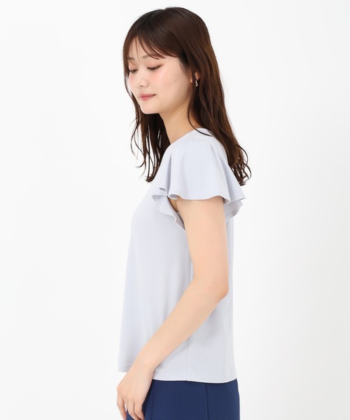 MISCH MASCH(ミッシュマッシュ)の「箔プリントフレア袖Tシャツ(Tシャツ/カットソー・レディース・レッド/ホワイト/ブルー/ブラック・フリ-)」の14枚目の写真