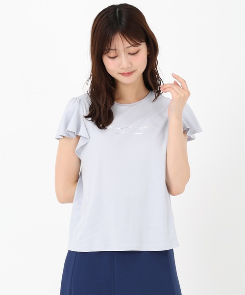 MISCH MASCH(ミッシュマッシュ)の「箔プリントフレア袖Tシャツ(Tシャツ/カットソー・レディース・レッド/ホワイト/ブルー/ブラック・フリ-)」の22枚目の写真