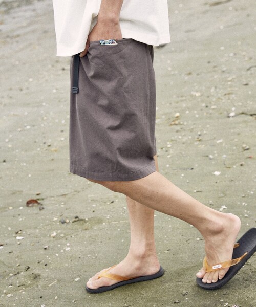 FREAK'S STORE(フリークスストア)の「【Beach & Festival】トラベル ウェービングショーツ(その他パンツ・メンズ・チャコールグレー/ブラック/ベージュ/オリーブ・LARGE/MEDIUM)」の19枚目の写真