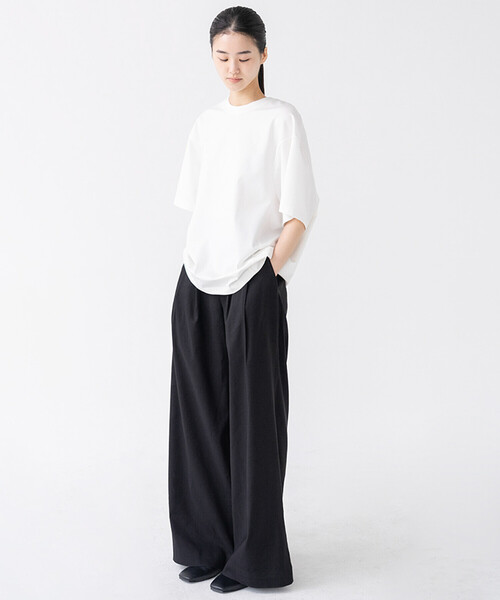 セール】eunoia | 2タック ワイドパンツ WOMEN（その他パンツ