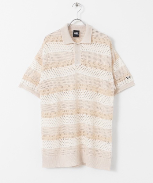 NEW ERA(ニューエラ)の「NEW ERA GOLF SHORT-SLEEVE MESH POLO(ポロシャツ・メンズ・オフホワイト・MEDIUM/LARGE)」の5枚目の写真
