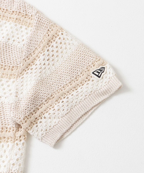 NEW ERA(ニューエラ)の「NEW ERA GOLF SHORT-SLEEVE MESH POLO(ポロシャツ・メンズ・オフホワイト・MEDIUM/LARGE)」の7枚目の写真