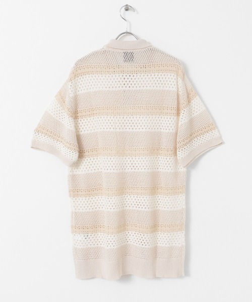 NEW ERA(ニューエラ)の「NEW ERA GOLF SHORT-SLEEVE MESH POLO(ポロシャツ・メンズ・オフホワイト・MEDIUM/LARGE)」の8枚目の写真